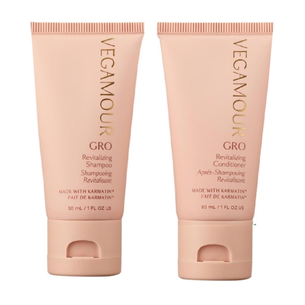 Vegamour GRO Reviatlizing Shampoo & Conditioner Travel Size